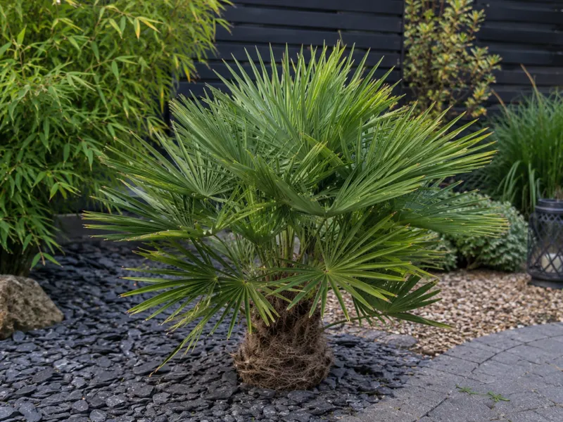 Trachycarpus nanus – kleinste Hanfpalme der Gattung