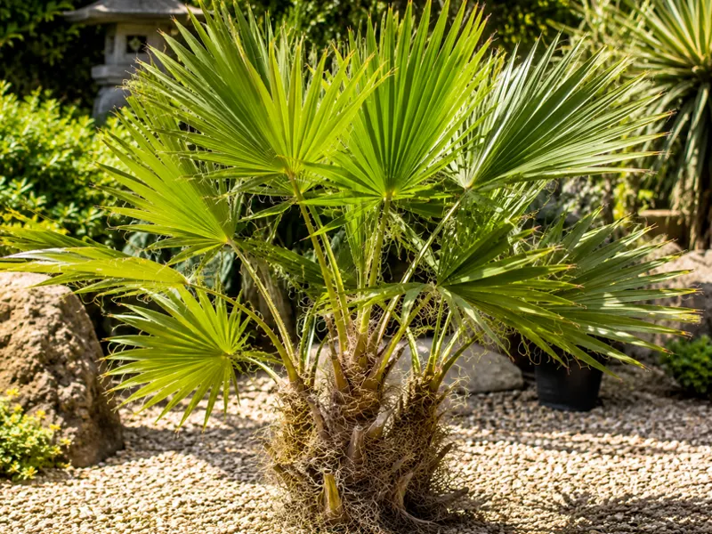Trachycarpus takaghii Hybride aus Wagnerianus und Fortunei